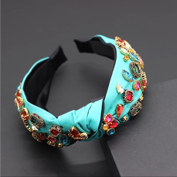 Jeweled Knot Turban Headband - Picture 3 of 7